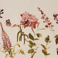 EUROFIRANY CLASSIC SATIN Komplet pościeli SPRING 03 z wysokiej jakości satyny bawełnianej z nadrukiem  kwiatów i gałązek - 220 x 200 cm - beżowy 4