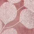 Koc GINKO miękki i miły w dotyku z błyszczącym nadrukiem z motywem liści eukaliptusa - 150 x 200 cm - różowy 4