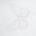 DESIGN 91 Zasłona MARIPOS z gładkiej tkaniny z wypukłym nadrukiem świecących w ciemności motyli - 140 x 250 cm - biały 10