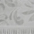 Ręcznik z żakardowym wzorem - 70 x 140 cm - srebrny 2