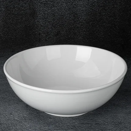 Misa ceramiczna KELBY o ascetycznej formie biała Misa ceramiczna KELBY o ascetycznej formie biała - ∅ 31 x 10 cm