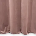 Zasłona z miękkiego welwetu z ozdobnym pasem z geometrycznym nadrukiem - 140 x 250 cm - różowy 3