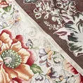 Bieżnik z grubszej tkaniny gobelinowej z nicią szenilową z motywem kwiatów - 140 x 180 cm - naturalny 6
