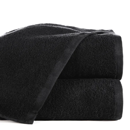 EUROFIRANY CLASSIC Ręcznik GŁADKI jednokolorowy klasyczny - 50 x 100 cm - czarny