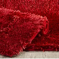 Dywanik SHAGGY z długimi ozdobnymi frędzlami - 75 x 150 cm - czerwony 1