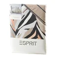 Komplet ekskluzywnej pościeli ESPRIT 02 z makosatyny bawełnianej z nadrukiem artystycznych liści, dwustronna - 160 x 200 cm - czarny 2
