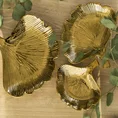 Patera z dolomitu IVA w kształcie liścia miłorzębu złota - 20 x 20 x 3.5 cm - złoty 4