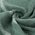 Ręcznik FARGO z bordiurą podkreśloną melanżowymi paskami - 50 x 90 cm - ciemnomiętowy 5