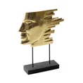 Figurka ceramiczna  KALI złota maska - 27 x 6 x 34 cm - złoty 1