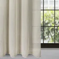 Dekoracja okienna EMILIA z drobnej siateczki  z błyszczącą nicią - 140 x 270 cm - kremowy 1