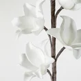 GAŁĄZKA OZDOBNA z kwiatami, kwiat sztuczny dekoracyjny - dł. 80 cm śr. kwiat 10 cm - biały 2