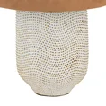 Lampka stołowa VERDA na ceramicznej podstawie z abażurem z matowej tkaniny - 21 x 9 x 52 cm - biały 4