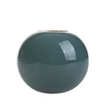 Świecznik ceramiczny CLASSY o gładkiej fakturze - ∅ 11 x 9 cm - turkusowy 1