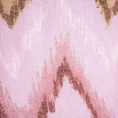 Zasłona NATHALIE w stylu boho z cieniowanym geometrycznym nadrukiem - 140 x 250 cm - różowy 6
