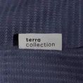 TERRA COLLECTION Komplet pościeli PALERMO 7 z żakardowym wzorem w drobne prążki - 160 x 200 cm - ciemnoniebieski 14