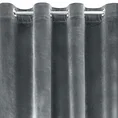 Zasłona SAMANTA z miękkiego i błyszczącego welwetu - 140 x 250 cm - grafitowy 5
