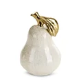 GRUSZKA- Figurka ceramiczna DARLA ze złotym akcentem - 10 x 10 x 15 cm - kremowy 2