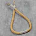 Dekoracyjny sznur do upięć ze zdobieniem z kryształków - 87 cm - złoty 1