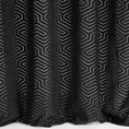 PIERRE CARDIN zasłona INGA z matowego welwetu z żakardowym geometrycznym wzorem - 140 x 250 cm - czarny 2