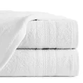 Ręcznik ELMA o klasycznej stylistyce z delikatną bordiurą w formie sznurka - 70 x 140 cm - biały 1