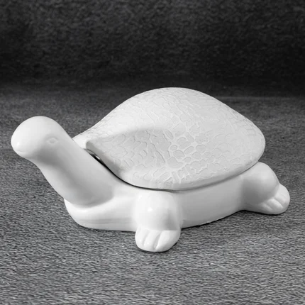 Żółw puzderko - figurka ceramiczna RISO z drobnym wzorem Żółw puzderko - figurka ceramiczna RISO z drobnym wzorem - 20 x 14 x 9 cm
