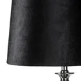 Lampa stołowa ARIELA na efektownej podstawie z abażurem z welwetowej tkaniny - 32 x 32 x 86 cm - czarny 3