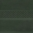 Ręcznik DANNY bawełniany o ryżowej strukturze podkreślony żakardową bordiurą o wypukłym wzorze - 30 x 50 cm - zielony 2