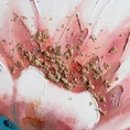 Obraz FLOWER ręcznie malowany na płótnie - 90 x 60 cm - czarny 2