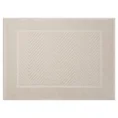 REINA LINE Dywanik łazienkowy z bawełny frotte zdobiony wzorem w zygzaki - 60 x 90 cm - beżowy 2