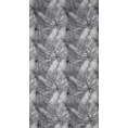 Tkanina zasłonowa zaciemniająca typu dimout, z graficznym nadrukiem liści - 300 cm - biały 6