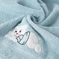 Ręcznik BABY z  naszywaną aplikacją z misiem - 50 x 90 cm - niebieski 3