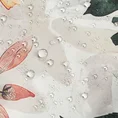 Zasłona GARDEN do ogrodu i na taras, z tkaniny wodoodpornej z motywem roślinnym na szelkach zapinanych na rzepy - 155 x 220 cm - biały 10