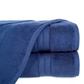 Ręcznik bawełniany z gładką bordiurą - 50 x 90 cm - granatowy 1