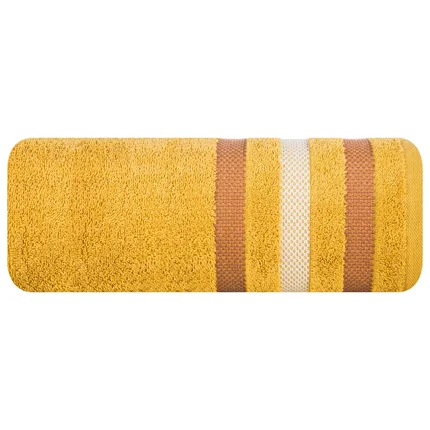 EUROFIRANY CLASSIC Ręcznik bawełniany GRACJA z ozdobną bordiurą w pasy EUROFIRANY CLASSIC Ręcznik bawełniany GRACJA z ozdobną bordiurą w pasy - 50 x 90 cm