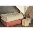 Ręcznik ALINE klasyczny z bordiurą w formie tkanych paseczków - 30 x 50 cm - srebrny 4