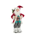 Mikołaj - figurka świąteczna  z workiem prezentów - 33 x 20 x 60 cm - czerwony 1