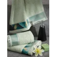 EVA MINGE Ręcznik MINGE 5 z bordiurą zdobioną fantazyjnym nadrukiem - 30 x 50 cm - jasnomiętowy 6
