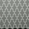 Tkanina firanowa etamina zdobiona na całej powierzchni ornamentowym haftem - 290 cm - kremowy 4