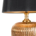Lampa dekoracyjna z welwetowym abażurem - ∅ 32 x 57 cm - brązowy 2