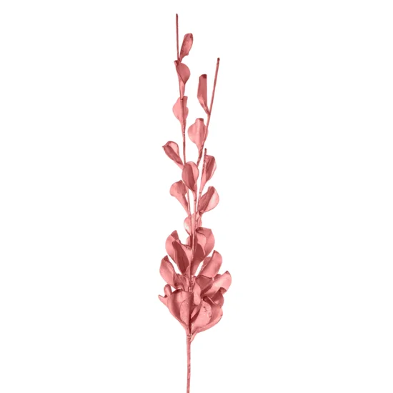 Kwiat dekoracyjny FLORE - dł.105cm dł.z liśćmi 66cm - różowy