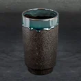 Ceramiczny wazon HANI z chropowatą powierzchnią - ∅ 12 x 20 cm - zielony 1