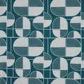 ELLA LINE Komplet pościeli z wysokogatunkowej bawełny z motywem geometrycznym - 140 x 200 cm - ciemnoniebieski 4