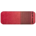 PIERRE CARDIN Ręcznik MAKS w kolorze czerwonym, z żakardową bordiurą w kosteczkę - 50 x 100 cm - czerwony 3