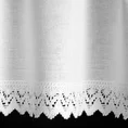 Zazdrostka GUSTO z matowej tkaniny z koronką 30X150 cm - 150 x 30 cm - biały 3