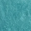 Zasłona ELOISA z welwetu z wytłaczanym wzorem - 140 x 250 cm - turkusowy 6
