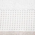 Ręcznik z bordiurą podkreśloną groszkami z błyszczącą lureksową nicią - 70 x 140 cm - biały 2