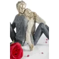 Figurka dekoracyjna JOAN kobieta z szalem - 12x10x41 ZŁOT+BE - złoty 2