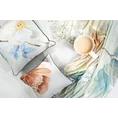 EUROFIRANY PREMIUM Poduszka ALINE w kształcie walca z miękkiego welwetu z wypełnieniem z motywem wiosennych kwiatów - 16 x 62 cm - biały 4