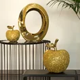 Figurka ceramiczna dekorowana brokatem w stylu glamour, kolor złoty - 27 x 10 x 34 cm - złoty 7