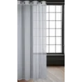Dekoracja okienna o ozdobnym splocie w formie siatki - 140 x 250 cm - biały 2
